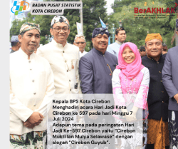 Head of BPS Cirebon City Attends Cirebon City Anniversary