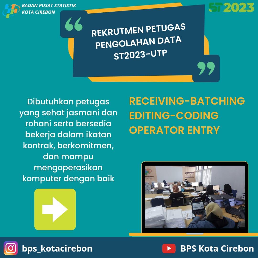 Rekrutmen Petugas Pengolah Data ST2023-UTP