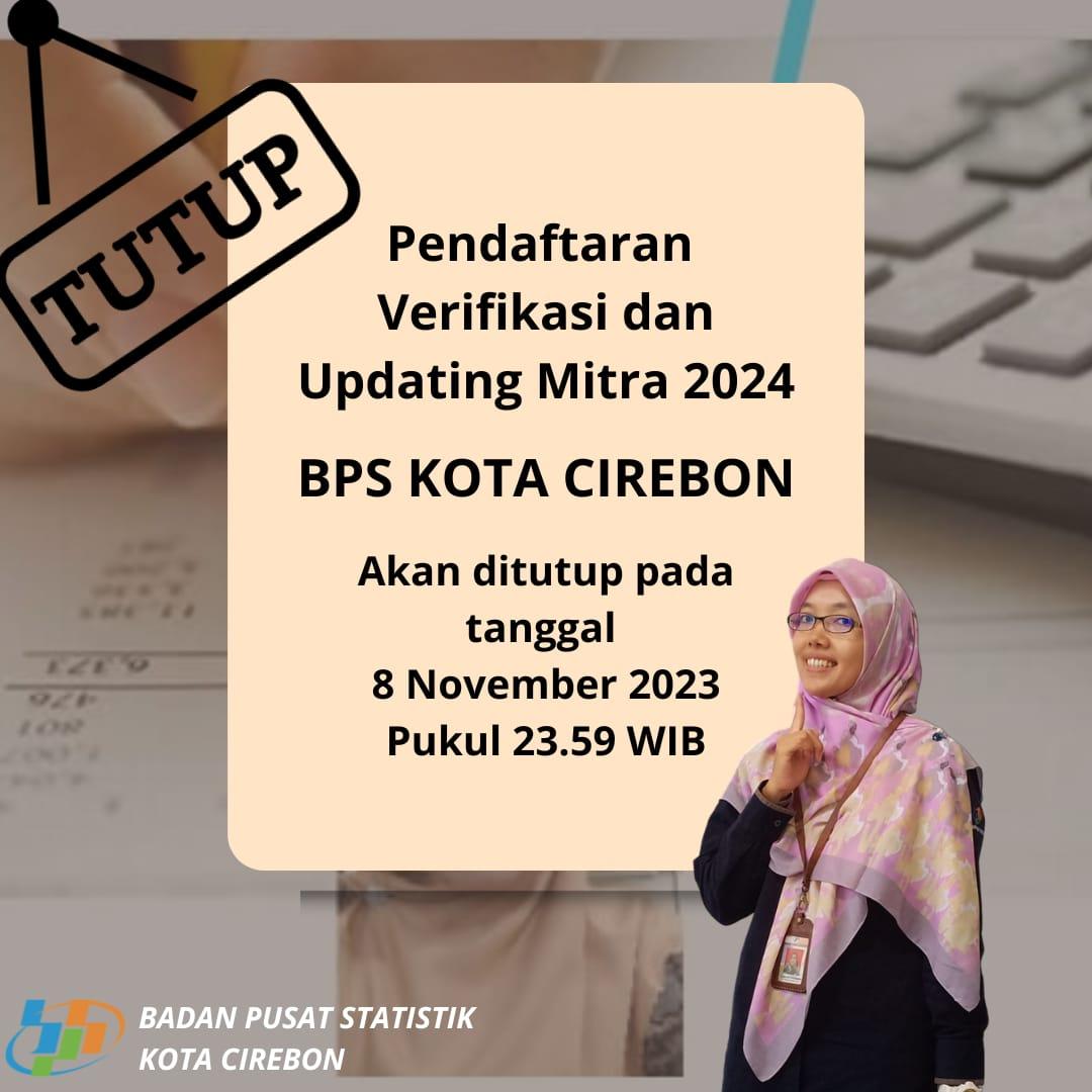 Pendaftaran Verifikasi dan Updating Mitra 2024 di Tutup